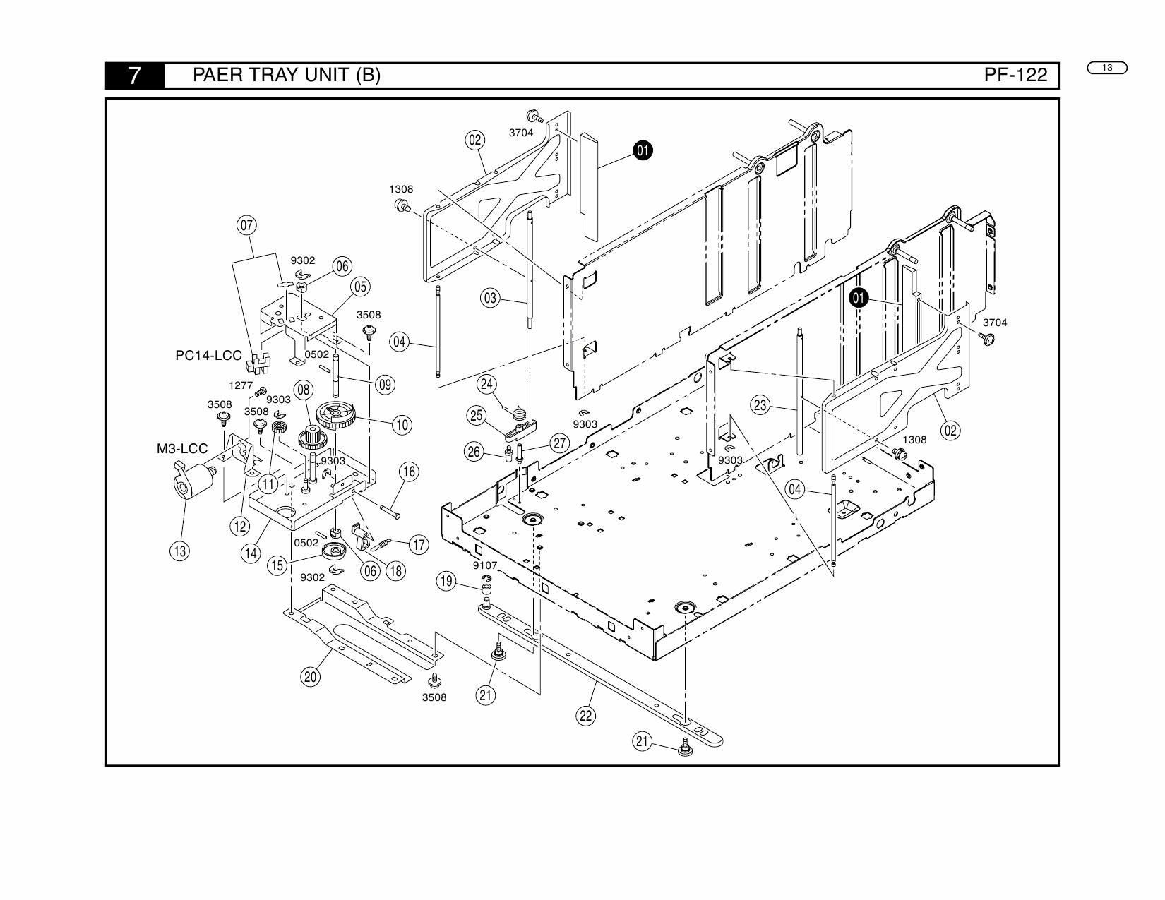 Konica-Minolta Options PF-122 Parts Manual-3
